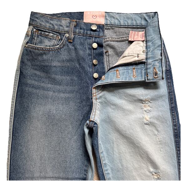 Revice Denim Jeans Two Tone Button Fly Size 25 USA - Picture 3 of 9